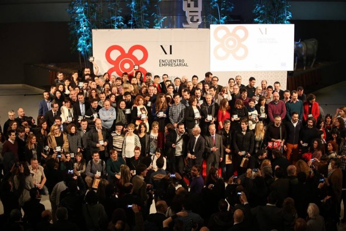 Todos los galardonados con la Baldosa en la gala de ‘Bilbao Emprende’